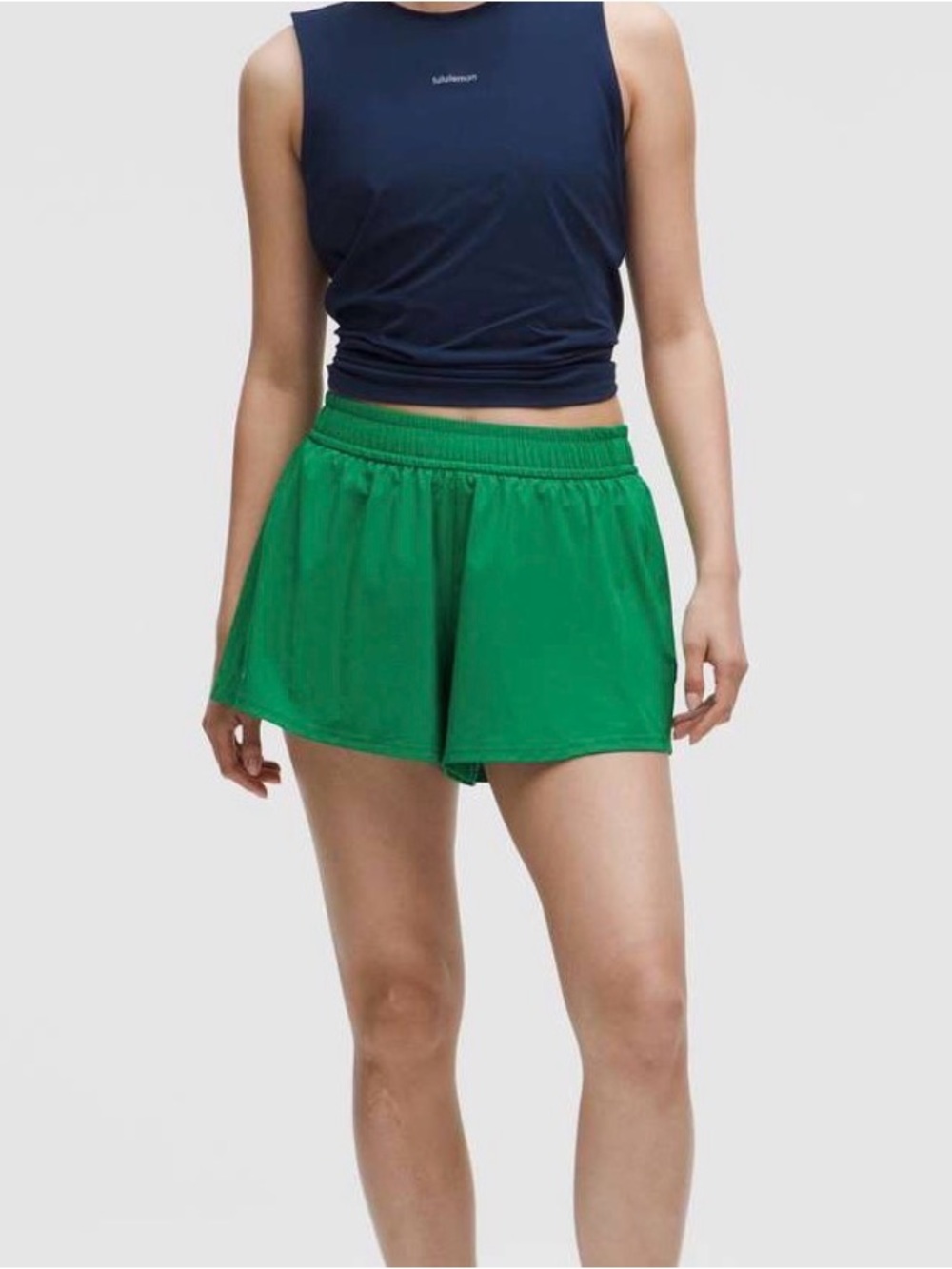 lululemon athletica Women's Green Running Shorts large